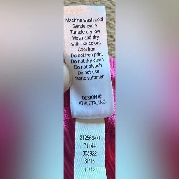 Athleta Power Up leggings, space dye pink - Picture 9 of 9